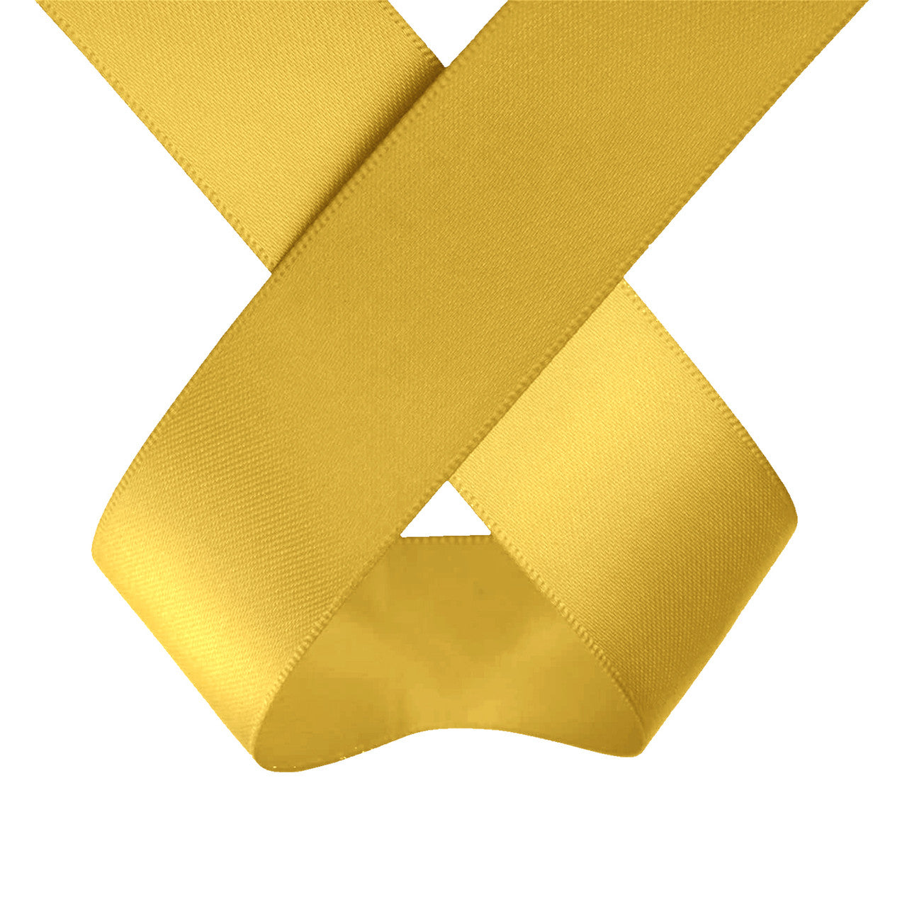 10m Double Sided Satin Ribbon - Champagne