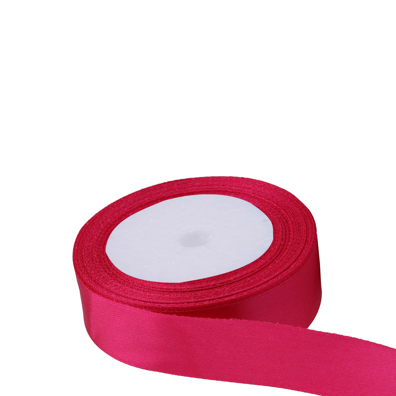 25m Double Sided Satin Ribbon - Hot Pink