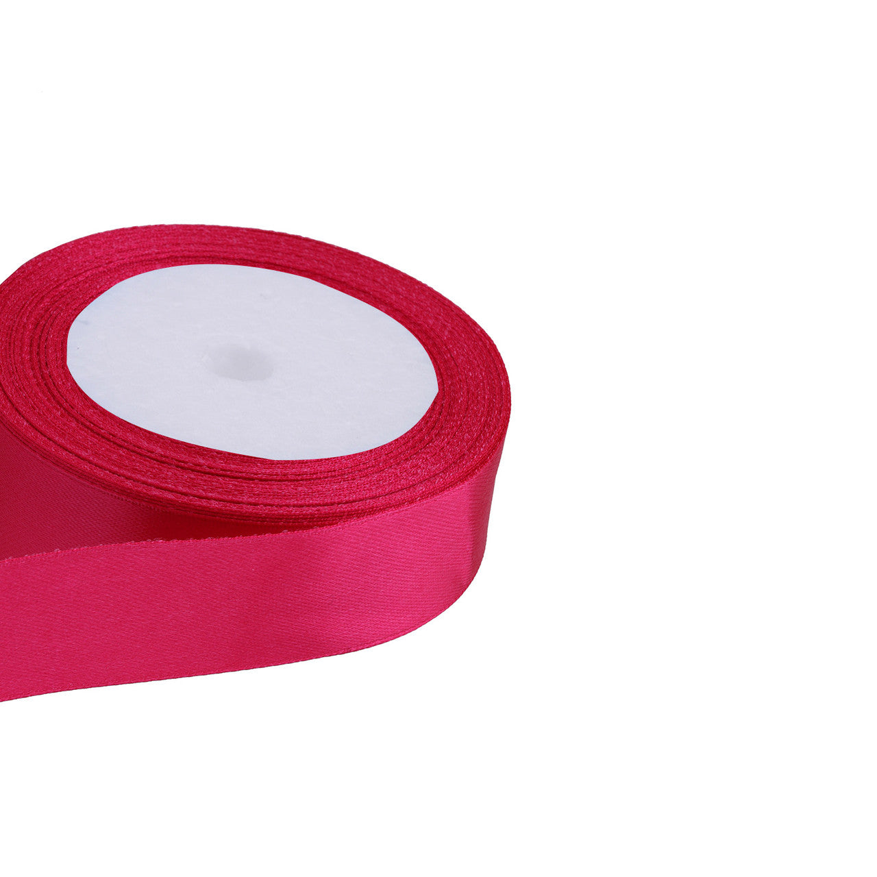 25m Double Sided Satin Ribbon - Hot Pink