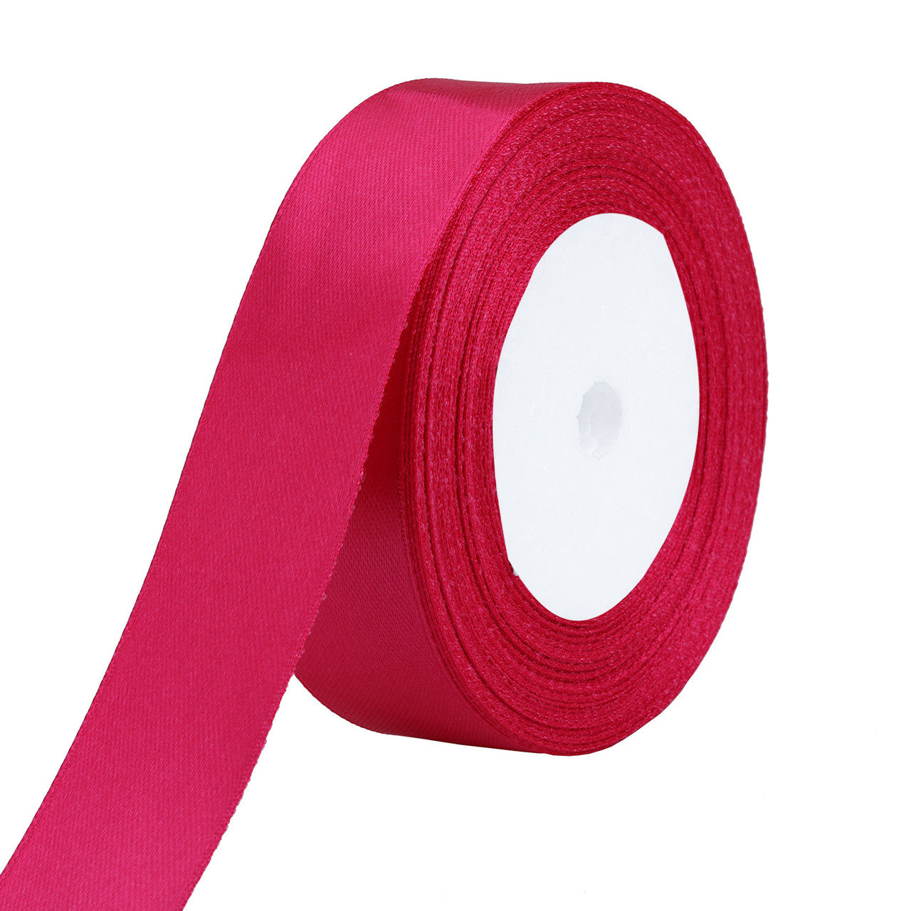 25m Double Sided Satin Ribbon - Hot Pink