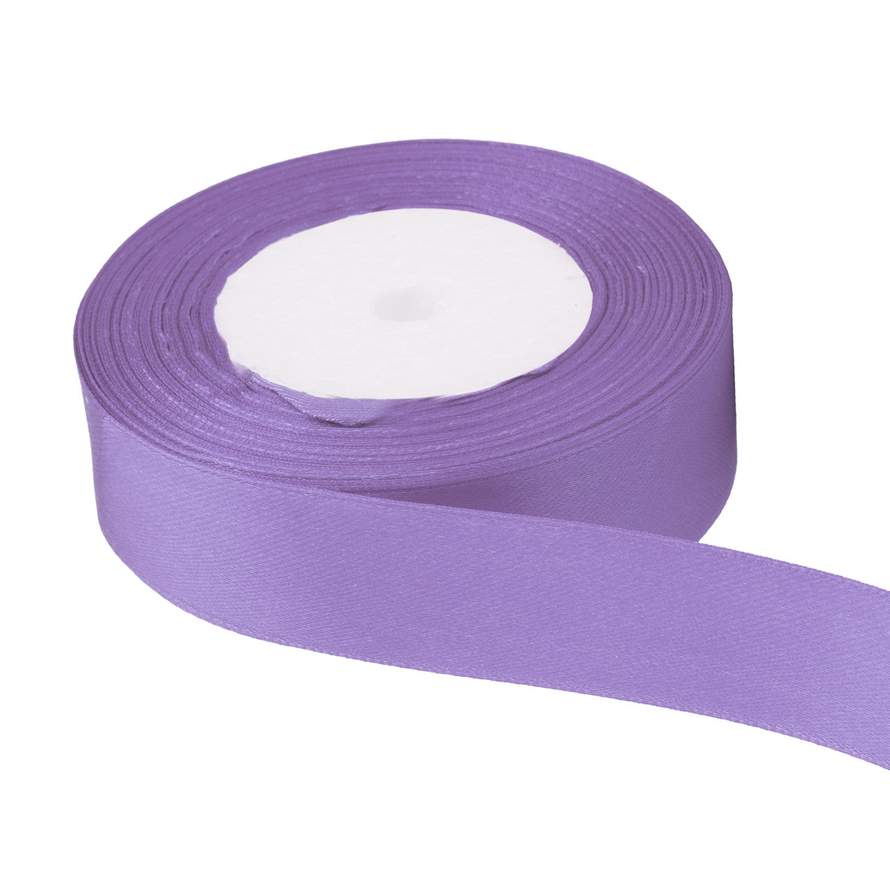 25m Double Sided Satin Ribbon - Lilac Purple