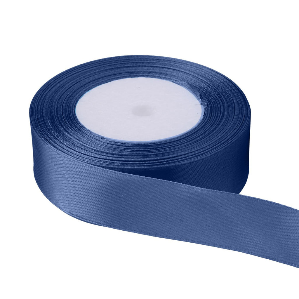 10m Double Sided Satin Ribbon - Navy
