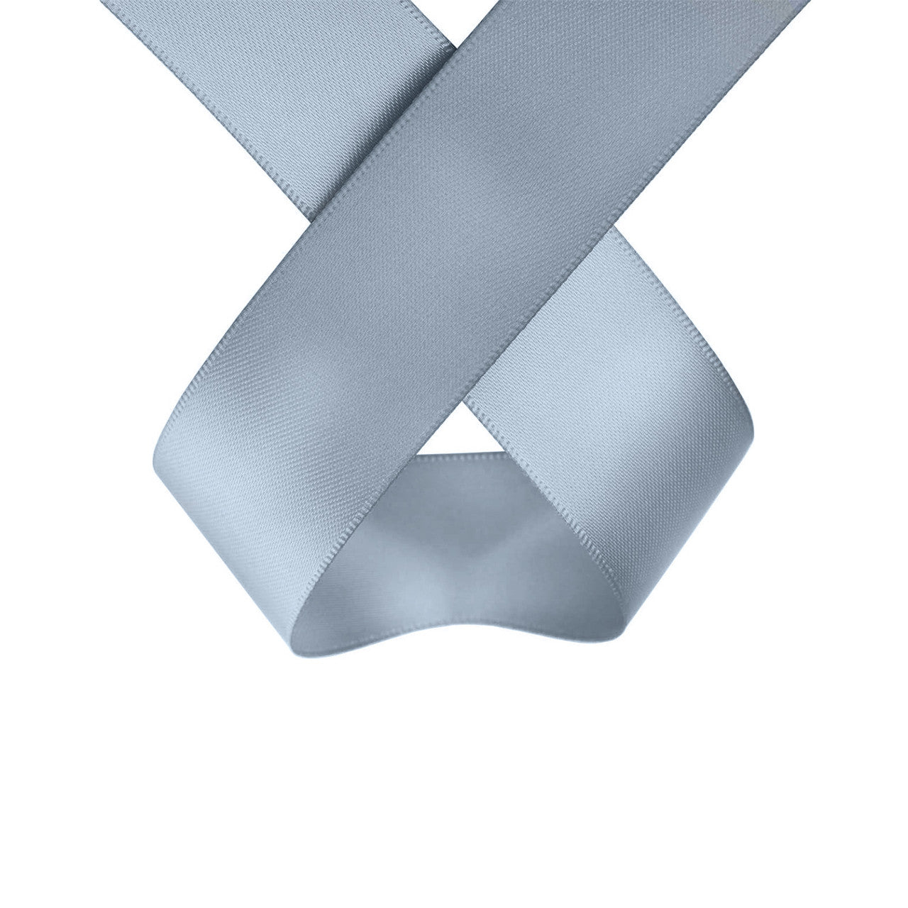 25m Double Sided Satin Ribbon - Silver
