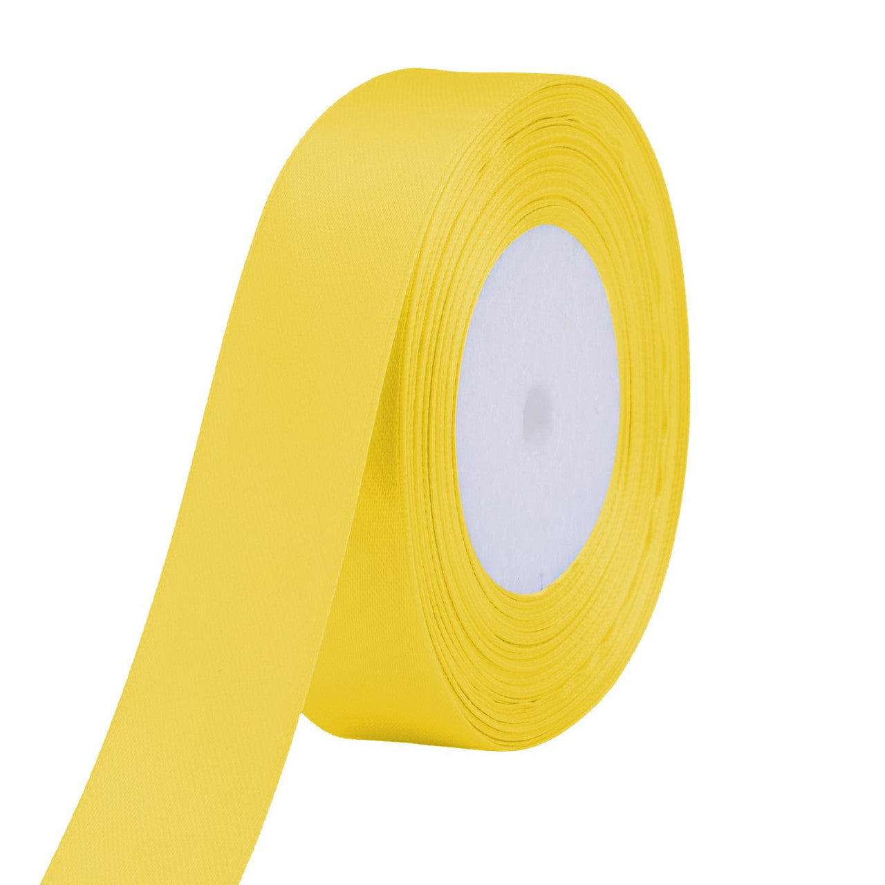 10m Double Sided Satin Ribbon - Yellow