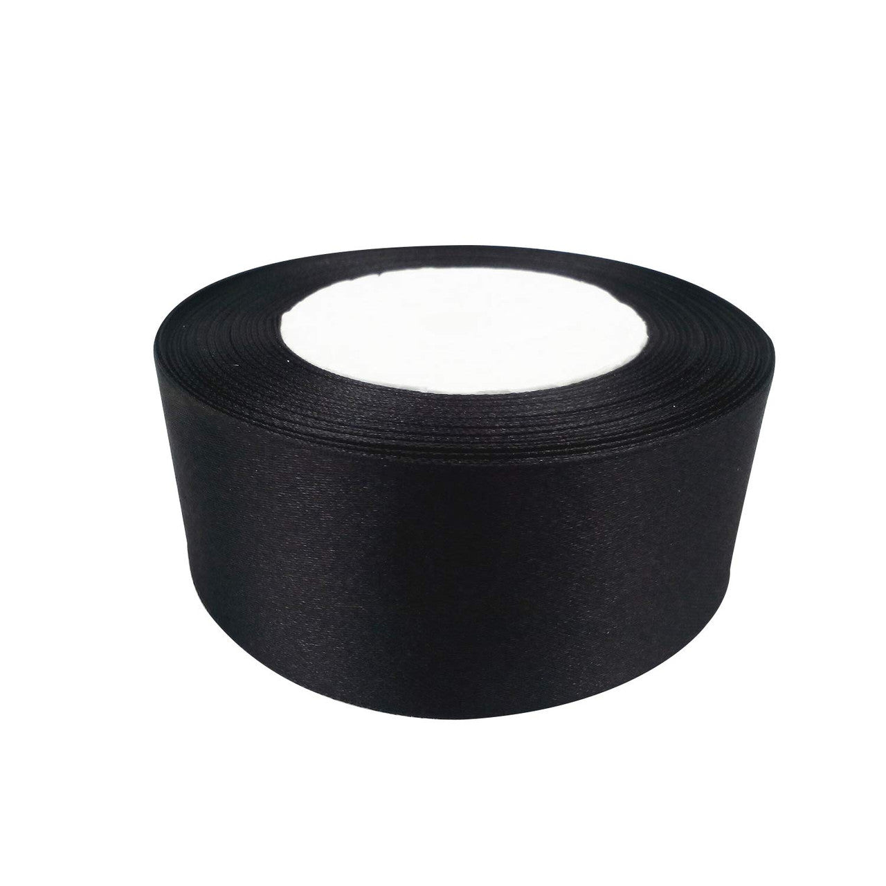 25m Double Sided Satin Ribbon - Black