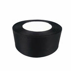 10m Double Sided Satin Ribbon - Black