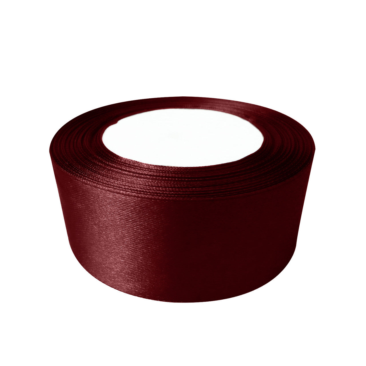 25m Double Sided Satin Ribbon - Burgundy