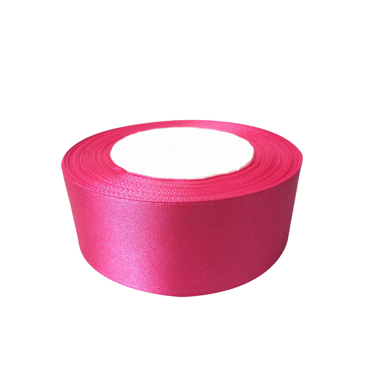 25m Double Sided Satin Ribbon - Hot Pink