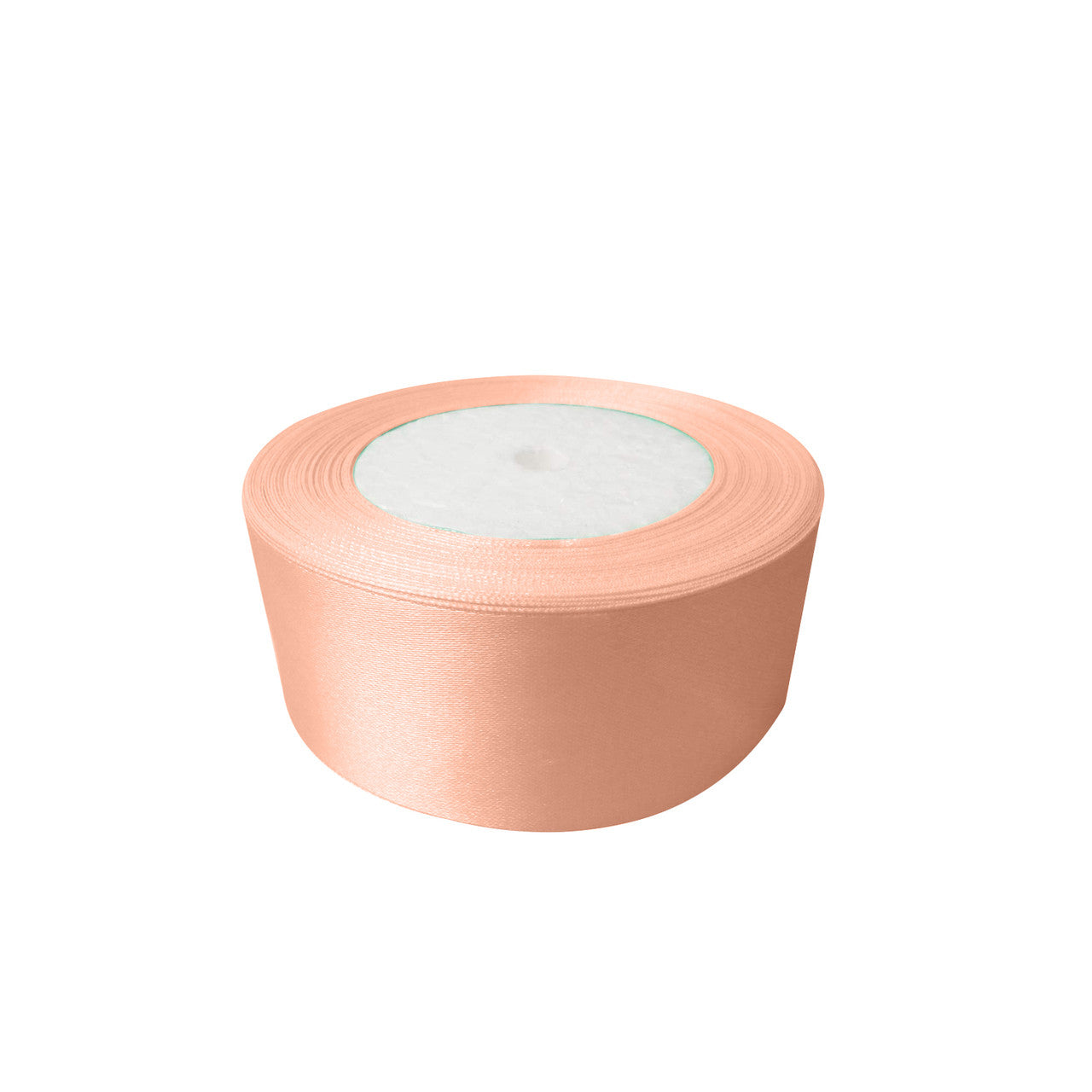 10m Double Sided Satin Ribbon - Peach