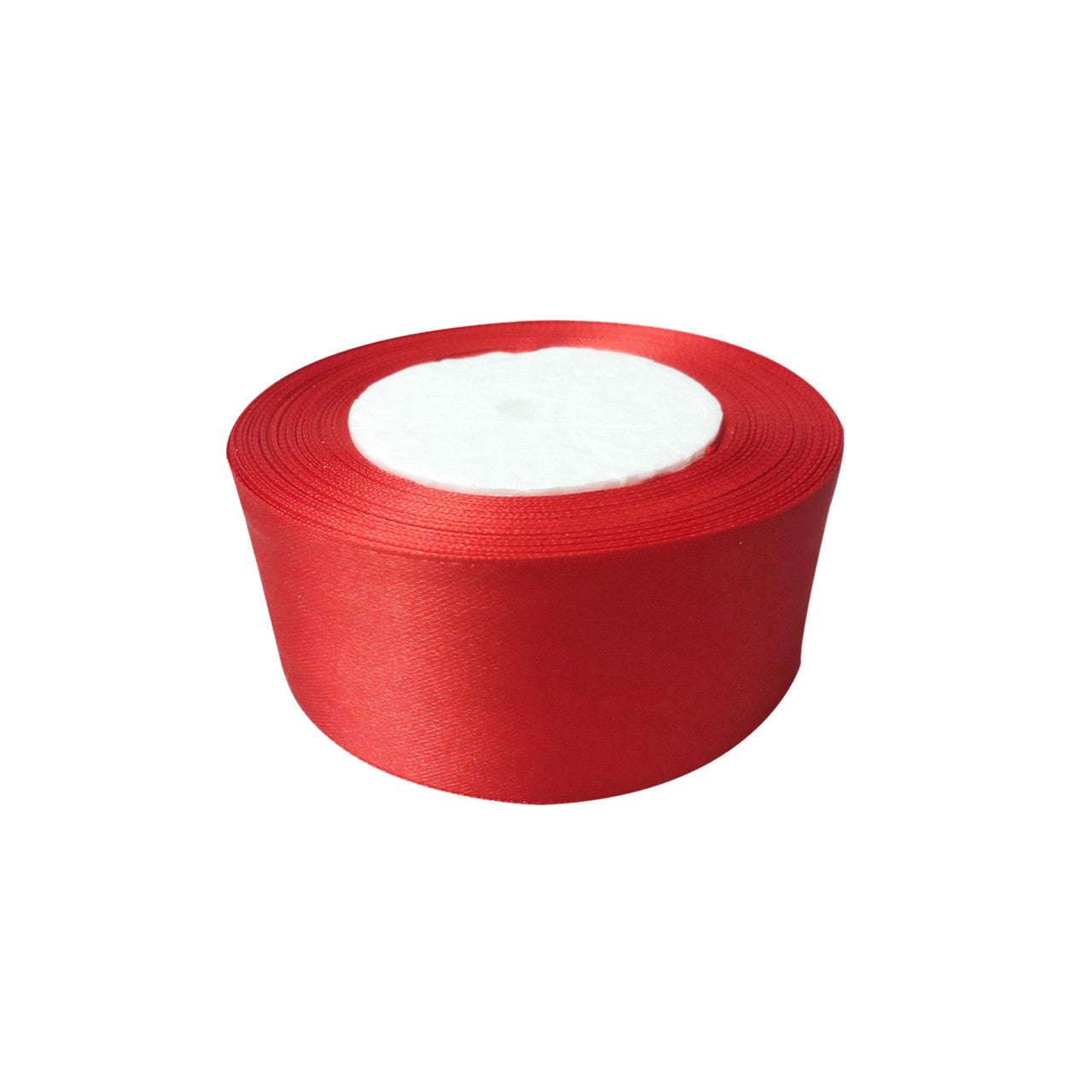25m Double Sided Satin Ribbon - Red