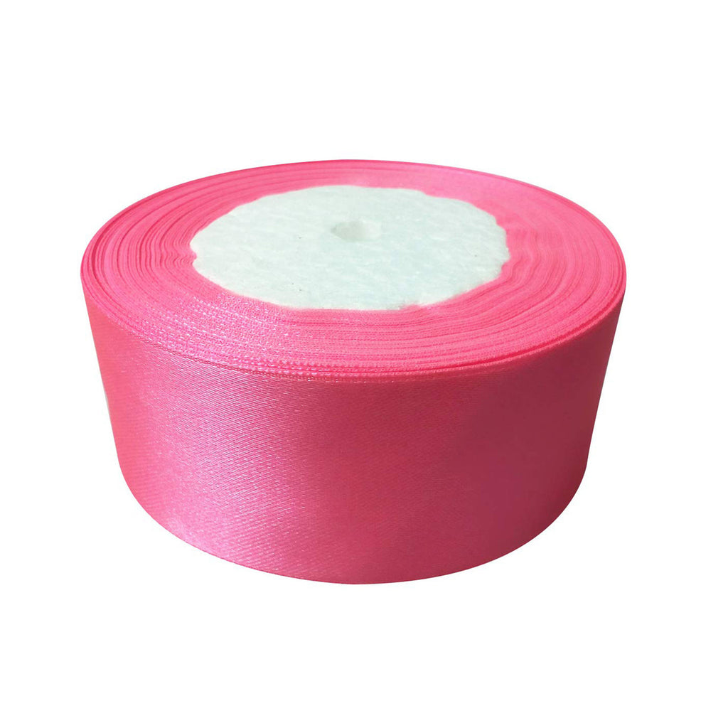 25m Double Sided Satin Ribbon - Rose Pink