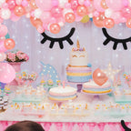 5m Latex Balloon Arch Kit - Baby Pink, White, 163pcs