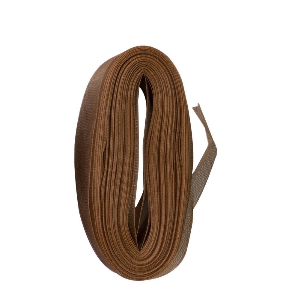 20m Organza Woven Edge Ribbon - Dijon Gold