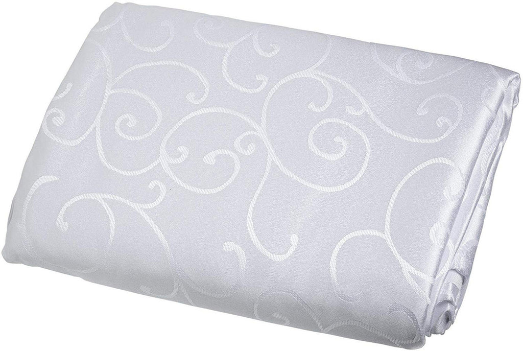 White Damask Polyester Table Napkin x 10