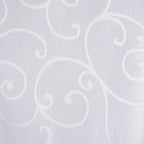 20" White Damask Polyester Table Napkin - White