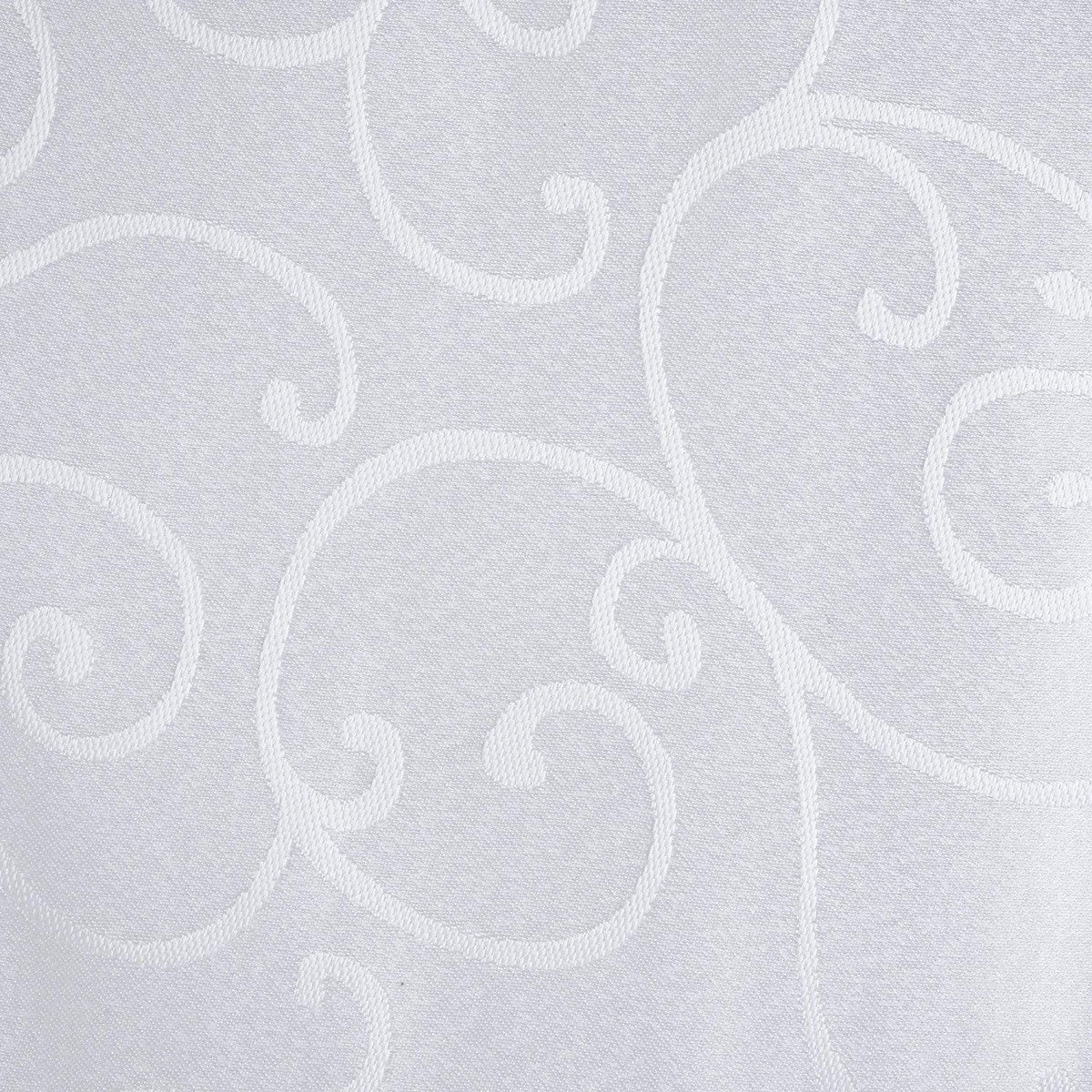 20" White Damask Polyester Table Napkin - White