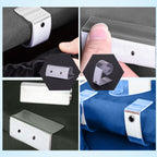 Plastic Tablecloth Clips With Hook & Loop Strips - 12pcs