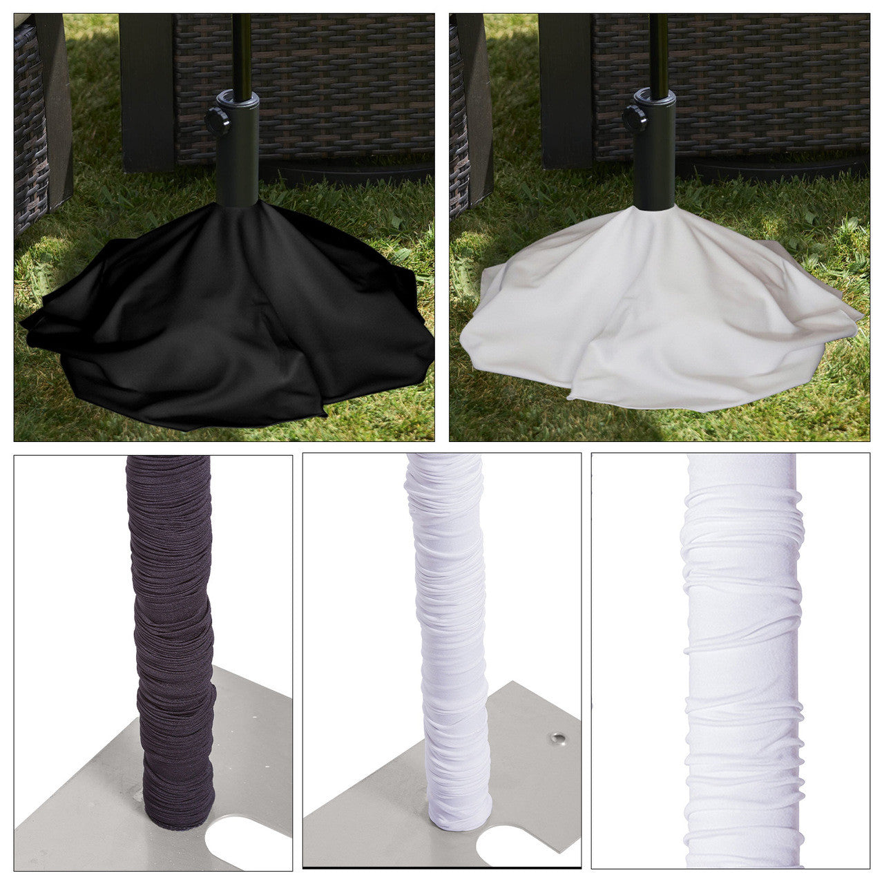 25yd Spandex Pole Cover - White