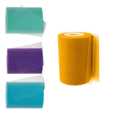6" Tulle Fabric Roll - Dark Purple & Mint Green & Turquoise Aqua & Light Gold (100Yard)