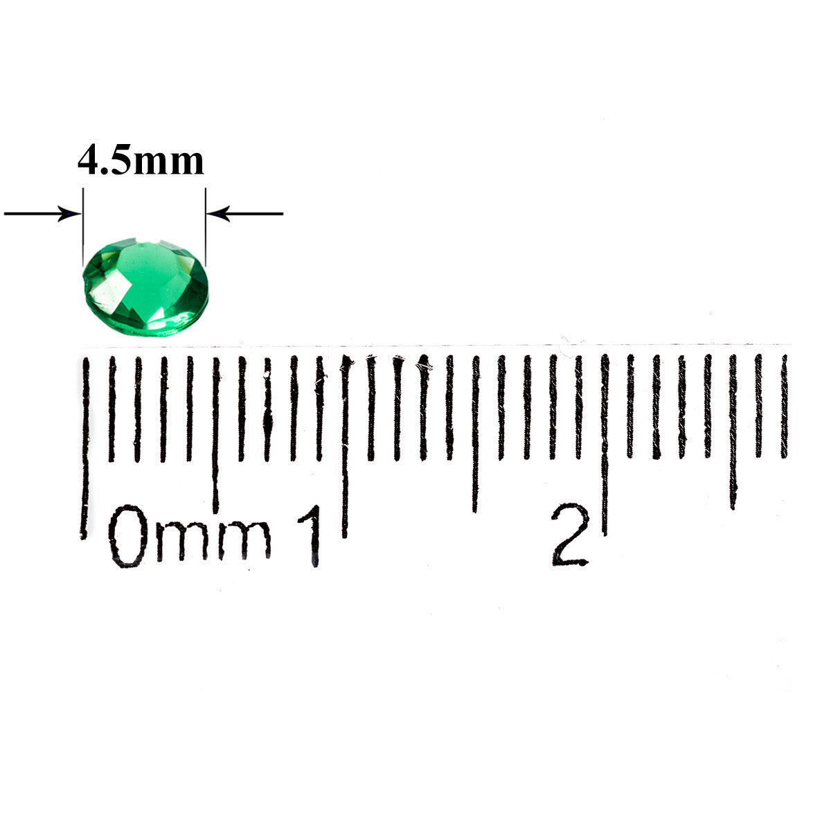 2000 Iridescent Table Scatter Acrylic Crystals, 4.5mm - Lime Green