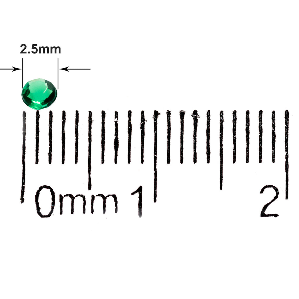 4000 Iridescent Table Scatter Acrylic Crystals, 2.5mm - Emerald Green