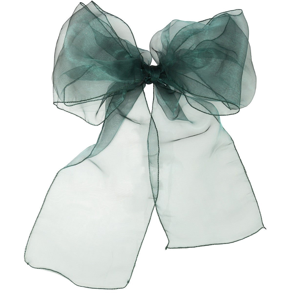 7" x 108" Organza Chair Sash - Emerald Green