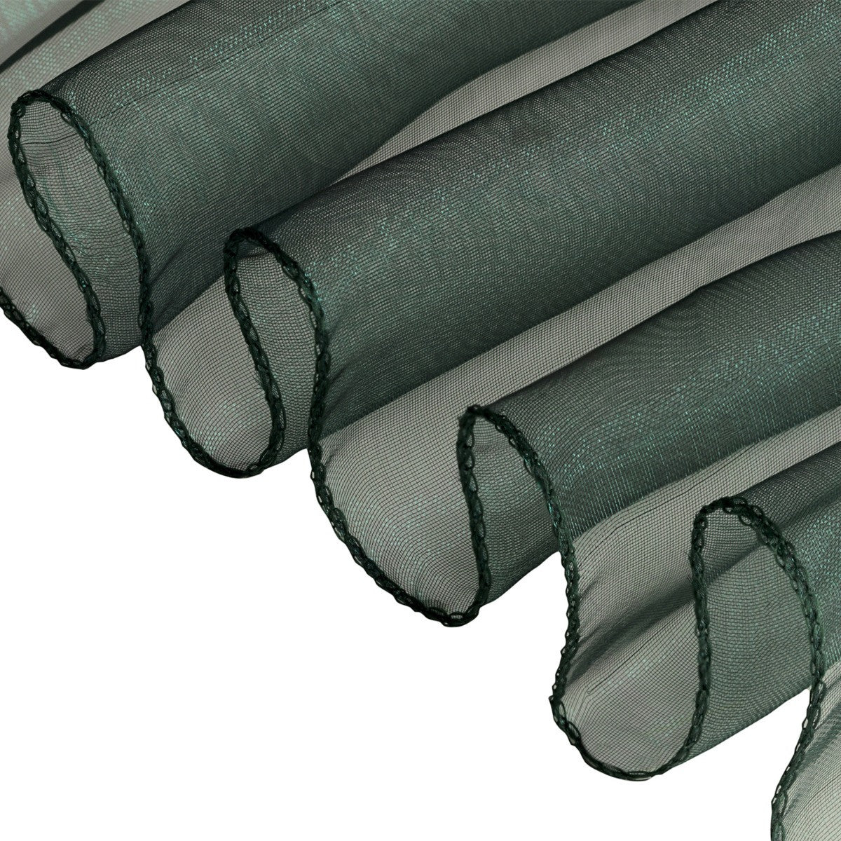 7" x 108" Organza Chair Sash - Emerald Green