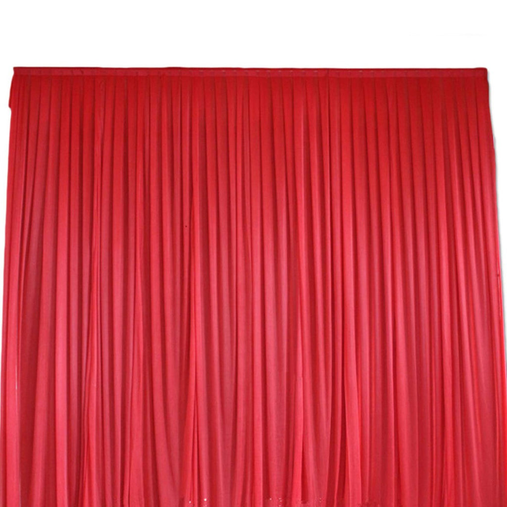 1.5m x 10m Ice Silk Fabric - Red