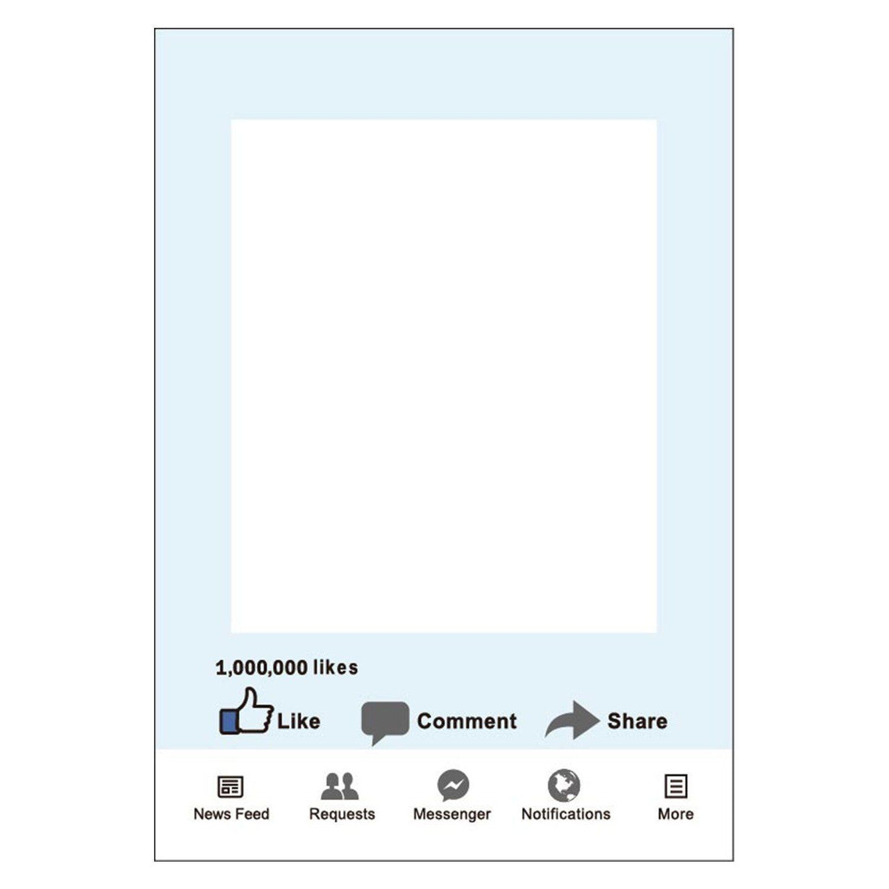 Cardboard Photo Frame Prop - Facebook