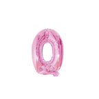 Large Foil Number Air-fill and Helium Balloons (0-9) - Pink