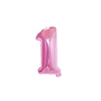 Large Foil Number Air-fill and Helium Balloons (0-9) - Pink