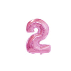 Large Foil Number Air-fill and Helium Balloons (0-9) - Pink