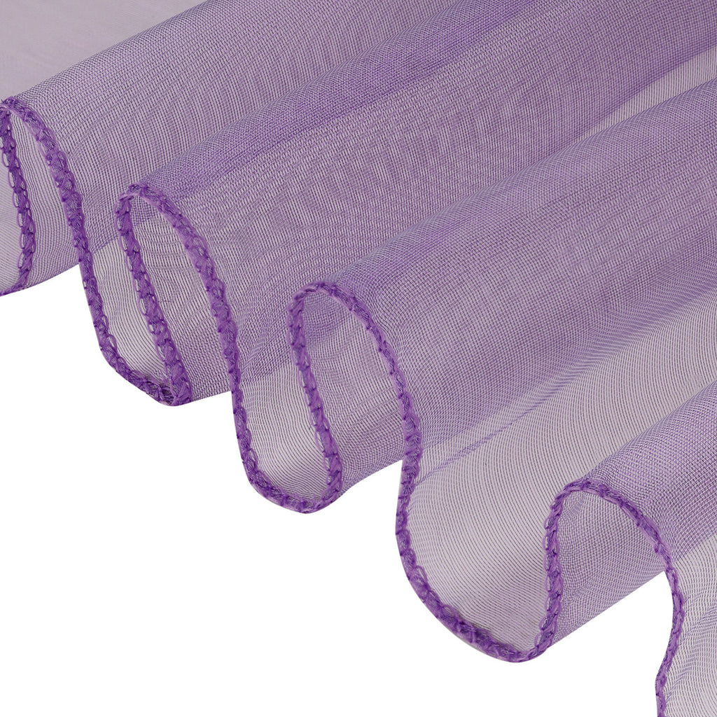 7" x 108" Organza Chair Sash - Purple