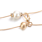 Gold Belt with Pearl Beads