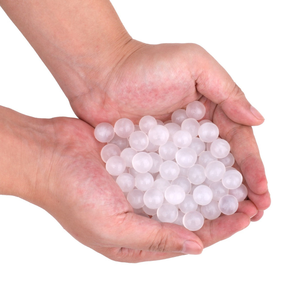 Aqua Gel Glitter Expanding Water Balls - White