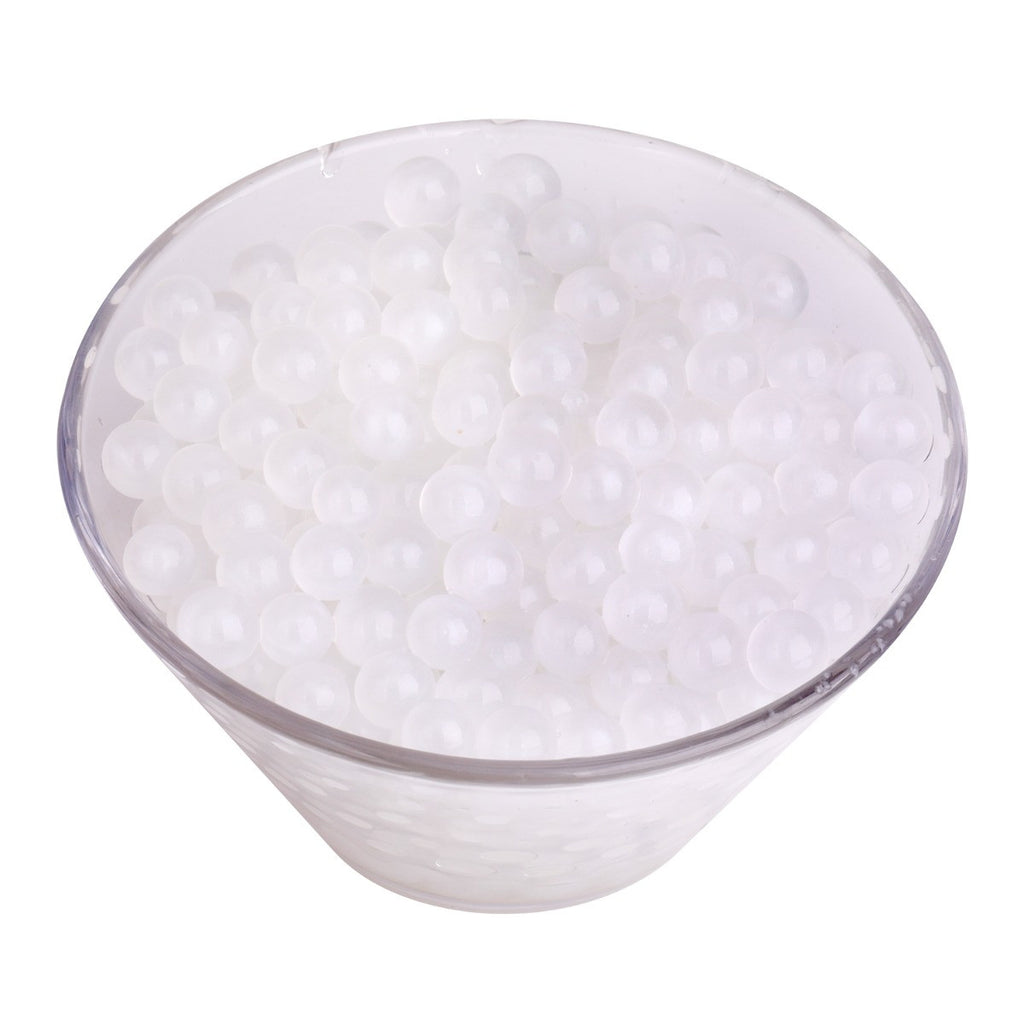 Aqua Gel Glitter Expanding Water Balls - White
