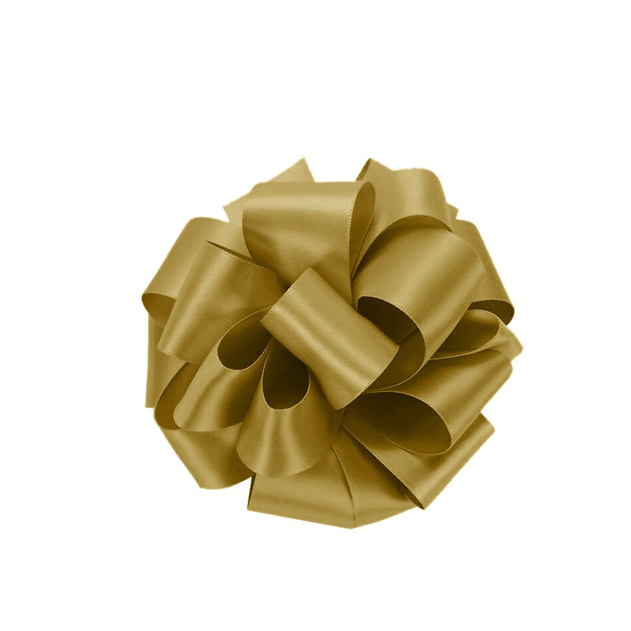 10m Double Sided Satin Ribbon - Gold