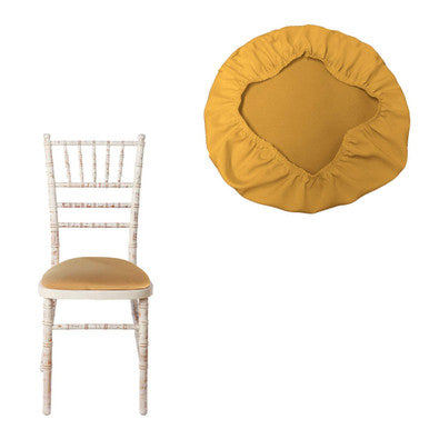 Spandex Seat Pad Cover - Gold