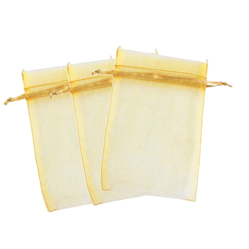 50pcs Sheer Organza Small Gift Bags with Drawstrings - Assorted Colours