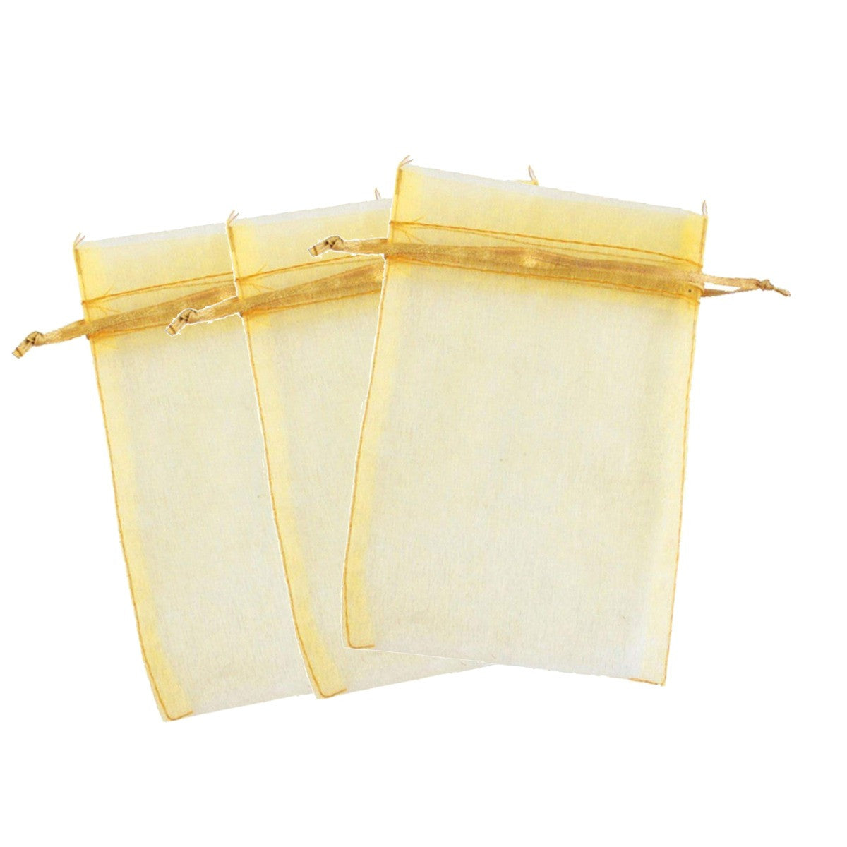 50pcs Sheer Organza Small Gift Bags with Drawstrings - Assorted Colours