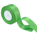 10m Double Sided Satin Ribbon - Green