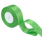 25m Double Sided Satin Ribbon - Green