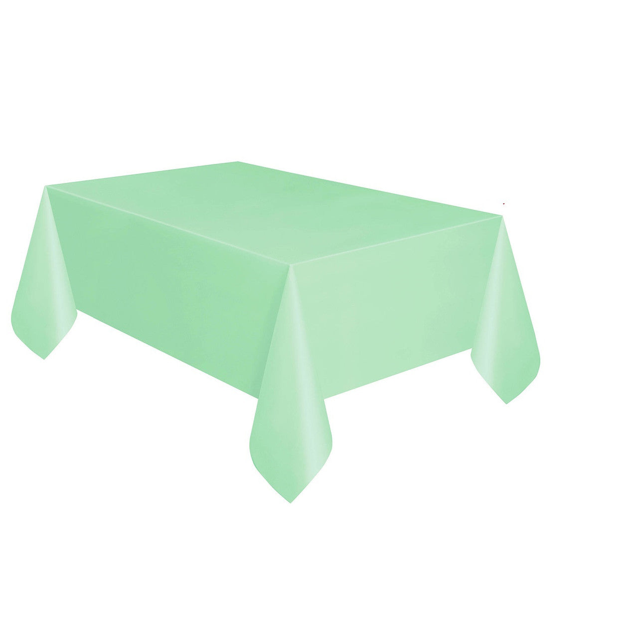 Rectangular Plastic Disposable Tablecloth - Green