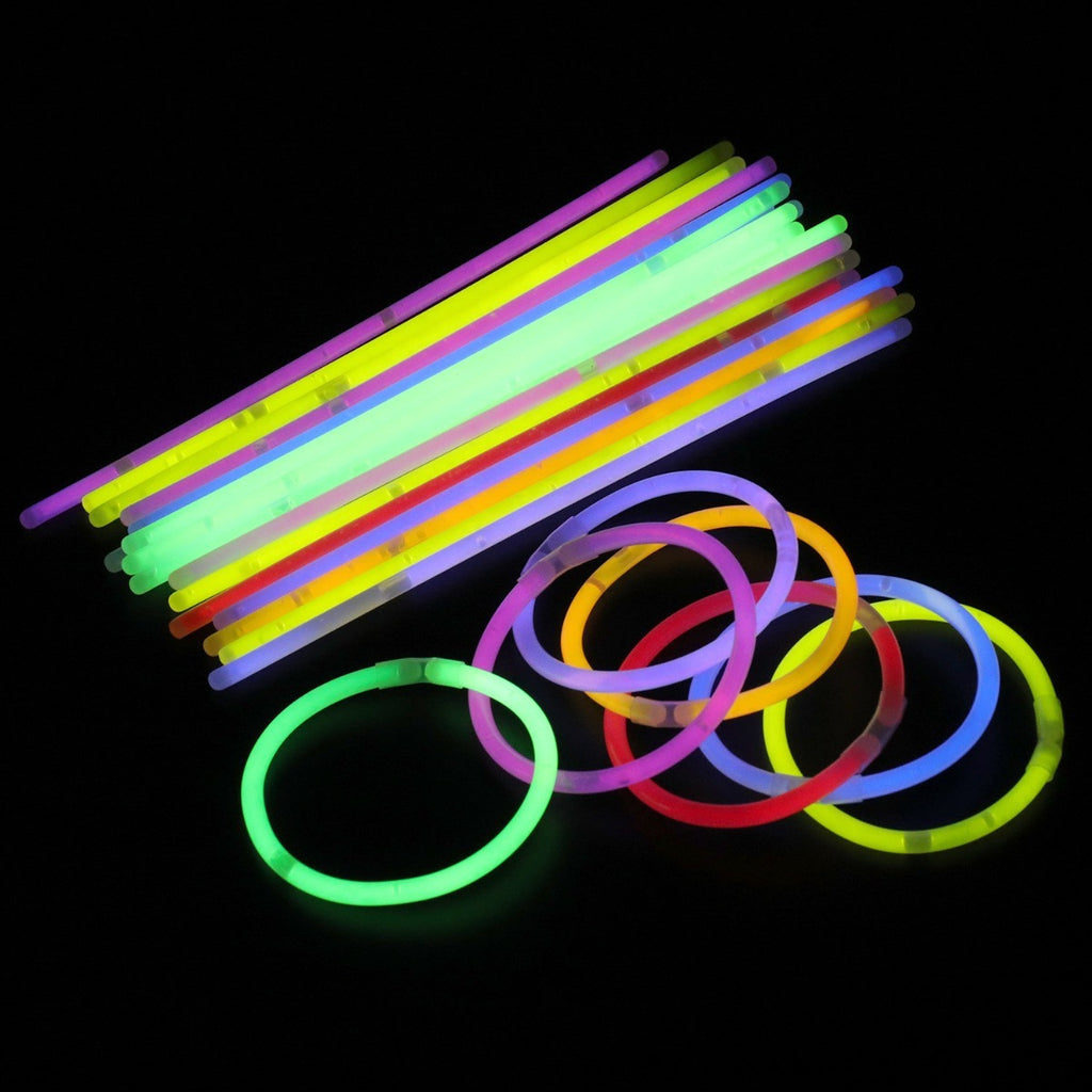 Glow Sticks Party Pack with Connectors - Mixed Colours