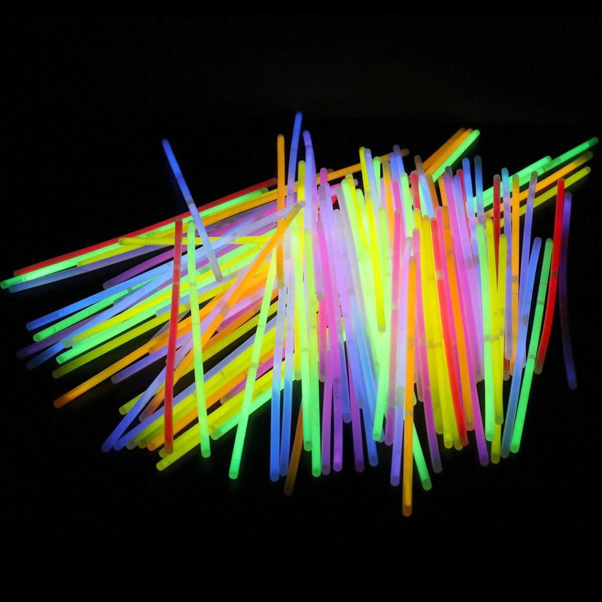 Glow Sticks Party Pack with Connectors - Mixed Colours