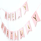 Pink Birthday Bunting, Pom-Poms & Hanging Decorations