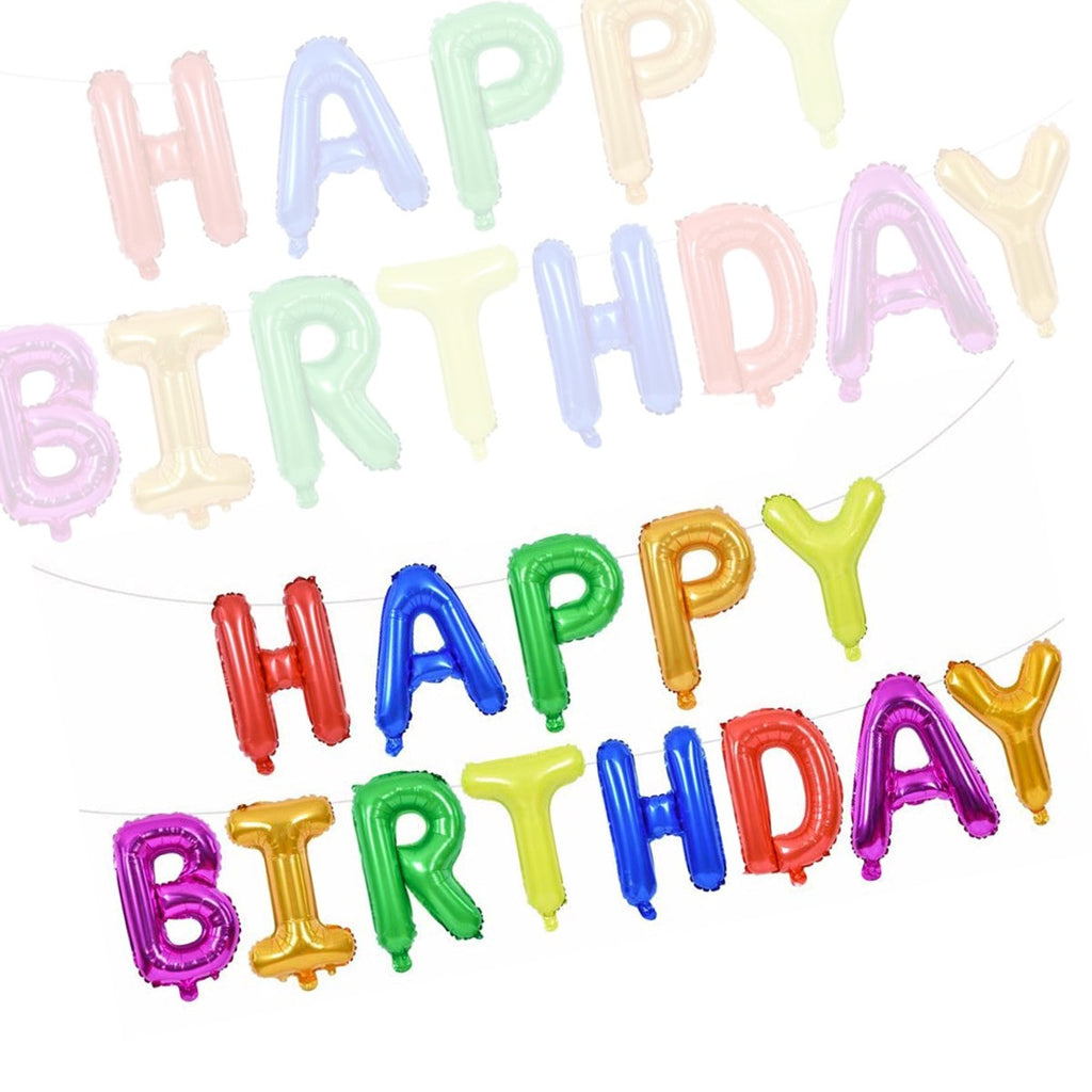 16" Foil Happy Birthday Balloons - Various