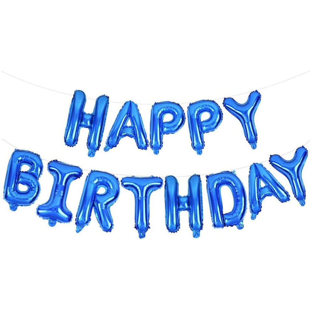 16" Foil Happy Birthday Balloons - Royal Blue