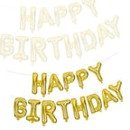 16" Foil Happy Birthday Balloons - Gold