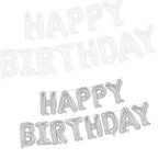 16" Foil Happy Birthday Balloons - Silver